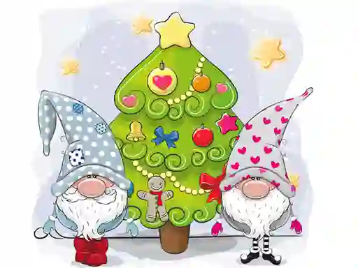 Jwèt Cute Gnomes Hidden Stars sou entènèt