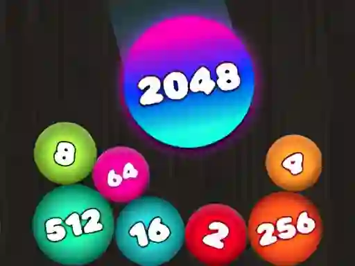 Jwèt 2048 Puzzle: Connect the Balls sou entènèt