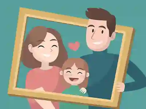 Jwèt Happy Family Puzzle sou entènèt