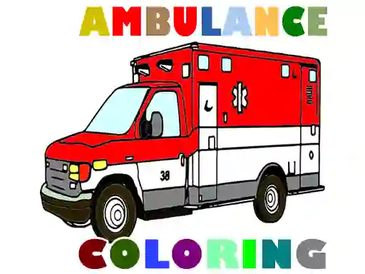 Jwèt Ambulance Trucks Coloring Pages sou entènèt