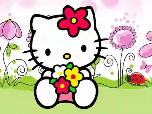 Jwèt Hello Kitty Jigsaw sou entènèt