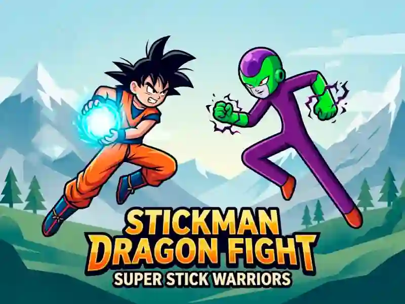 Jwèt Stickman Dragon Fight - Super Stick Warriors sou entènèt