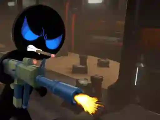 Jwèt Stickman Armed Assassin Cold Space sou entènèt