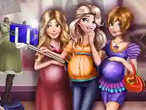 Jwèt Princesses Pregnant Selfie sou entènèt