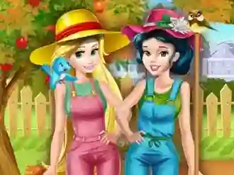 Jwèt Princesses Working In the Garden sou entènèt