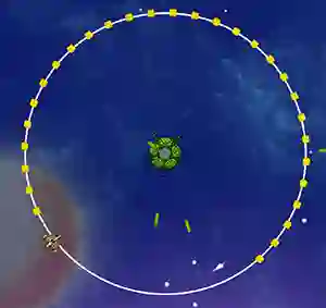 Jwèt Orbit Avoider sou entènèt