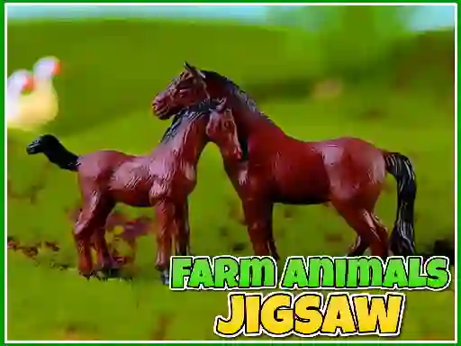 Jwèt Farm Animals Jigsaw sou entènèt