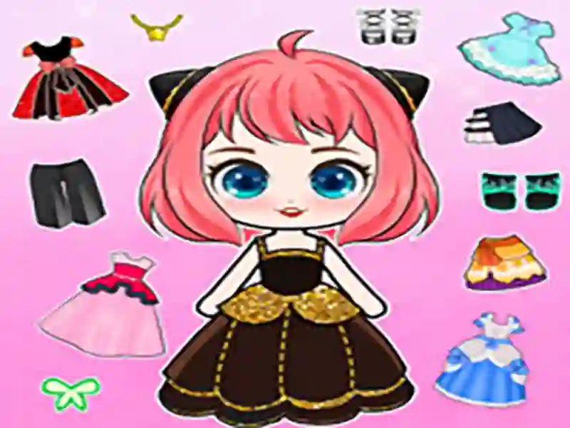 Jwèt Chibi Doll Dress Up DIY sou entènèt