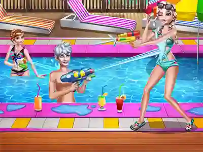 Jwèt Sisters Pool Party sou entènèt