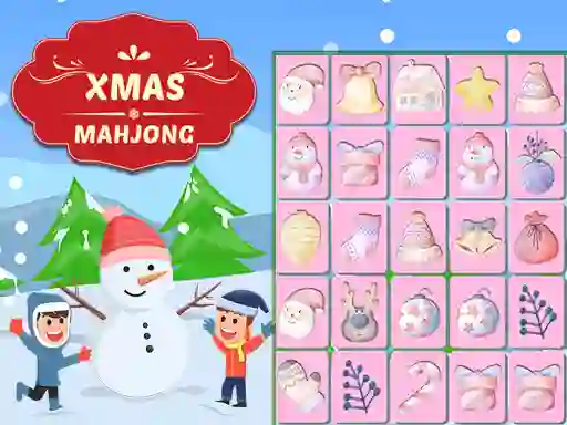 Jwèt Xmas Mahjong sou entènèt