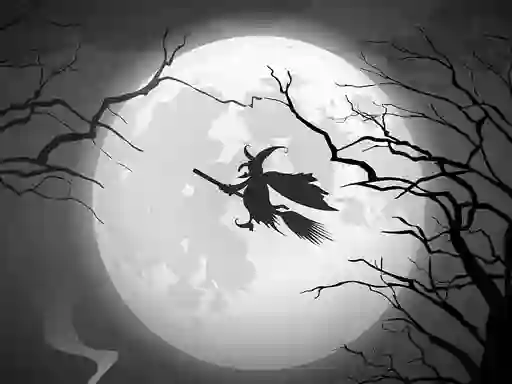 Jwèt The Night Of the Witches Jigsaw sou entènèt