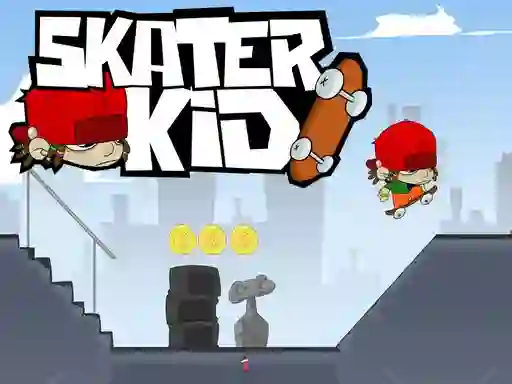 Jwèt Skater kid sou entènèt