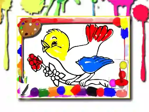 Jwèt Birds Coloring Book sou entènèt