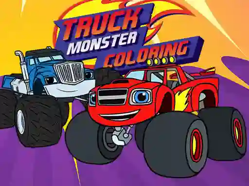 Jwèt Truck Monster Coloring sou entènèt