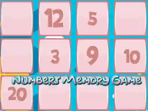 Jwèt Memory Game With Numbers sou entènèt