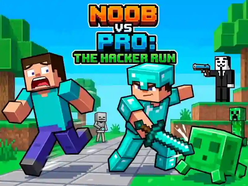 Jwèt Noob vs Pro Help Hacker danger Hacker sou entènèt