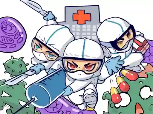 Jwèt Against Coronavirus Puzzle sou entènèt