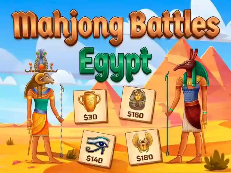 Jwèt Mahjong Battles Egypt sou entènèt