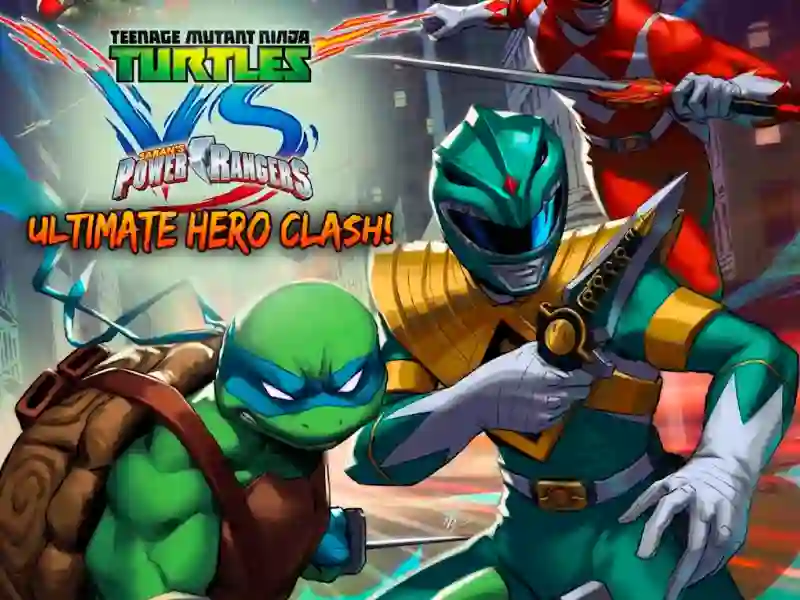 Jwèt Teenage Mutant Ninja Turtles VS Power Rangers: Ultimate Hero Clash sou entènèt