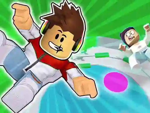 Jwèt Parkour Block Obby sou entènèt