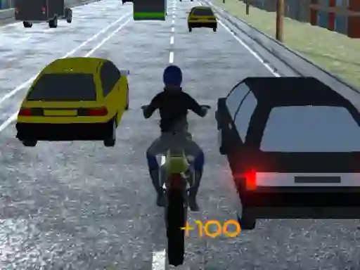 Jwèt Motorbike Traffic sou entènèt
