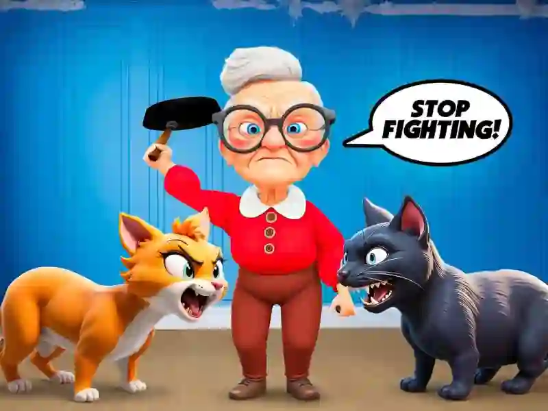 Jwèt Cat and Granny sou entènèt