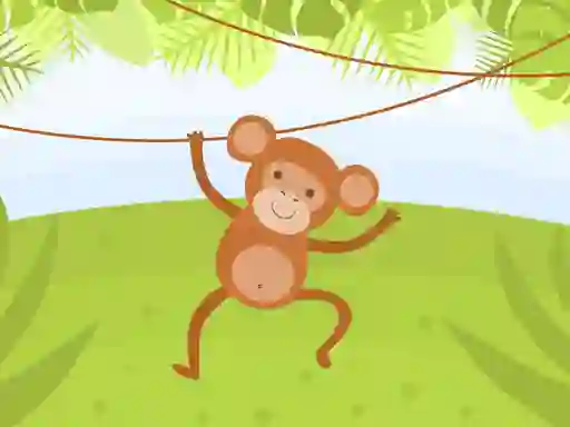 Jwèt Funny Monkeys Coloring sou entènèt
