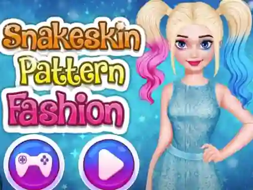 Jwèt Snakeskin Pattern Fashion sou entènèt