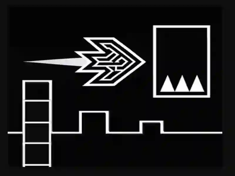 Jwèt Geometry Flap sou entènèt