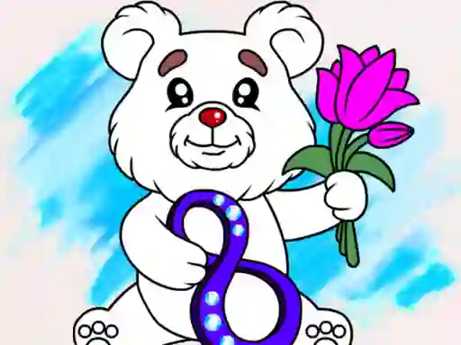 Jwèt March Coloring Book sou entènèt