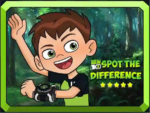 Jwèt Ben 10 Spot the Difference sou entènèt
