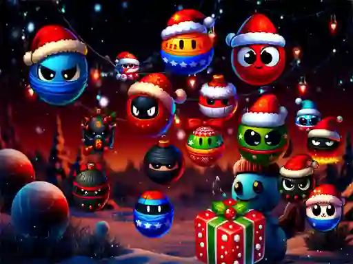 Jwèt Christmas Rush : Red and Friend Balls sou entènèt