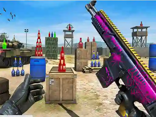 Jwèt Bottle Shooter sou entènèt