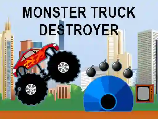 Jwèt Monster truck destroyer sou entènèt