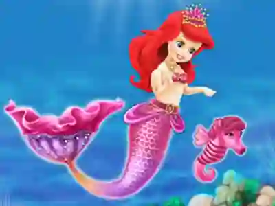 Jwèt Baby Mermaid Princess Dress Up sou entènèt