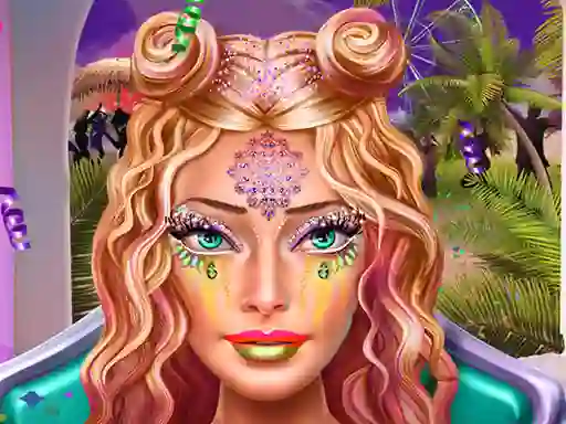 Jwèt Ellie Coachella Makeup sou entènèt