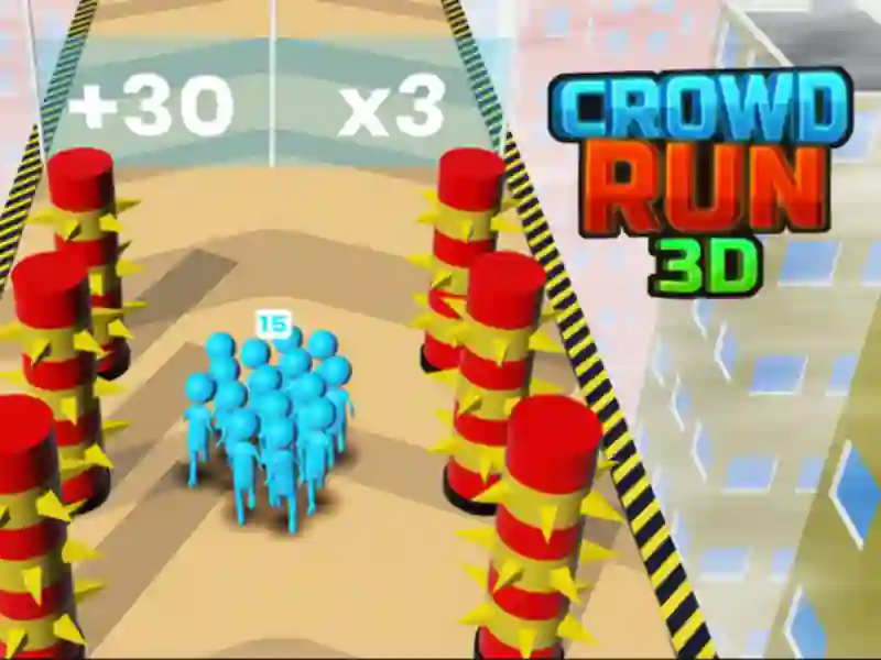 Jwèt Crowd Run 3D sou entènèt