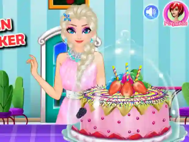 Jwèt Ice queen royal baker sou entènèt