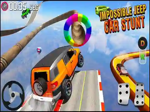 Jwèt GT Jeep Impossible Mega Dangerous Track sou entènèt