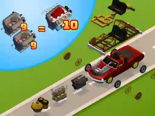 Jwèt Idle Drive: Merge, Upgrade, Drive sou entènèt