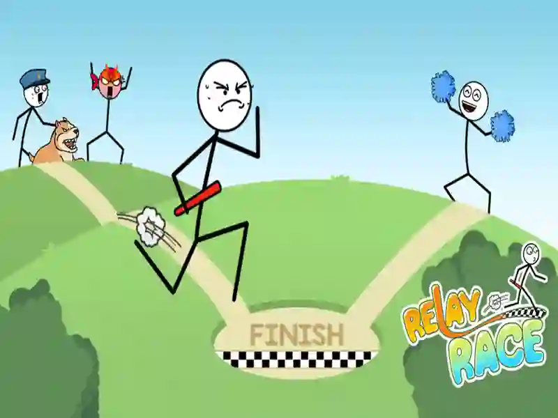 Jwèt Relay Race sou entènèt