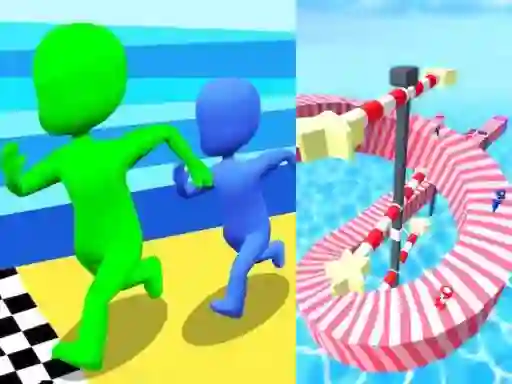 Jwèt Stickman Racing 3D sou entènèt