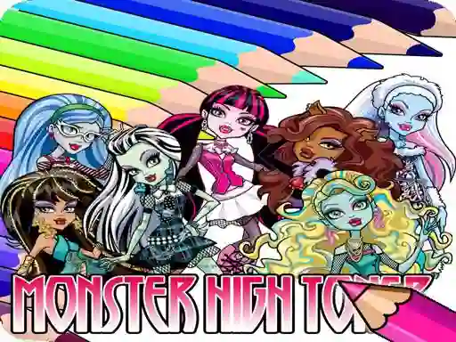 Jwèt Coloring Book for Monster High sou entènèt