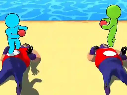 Jwèt Dodge Ball Jump sou entènèt