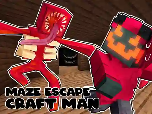 Jwèt Maze Escape: Craft Man sou entènèt