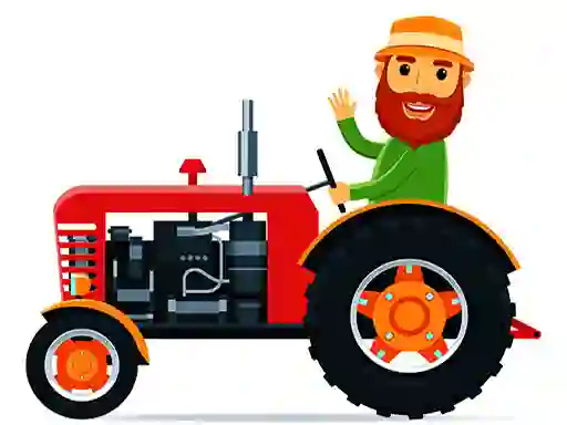 Jwèt Cartoon Farm Traktors sou entènèt