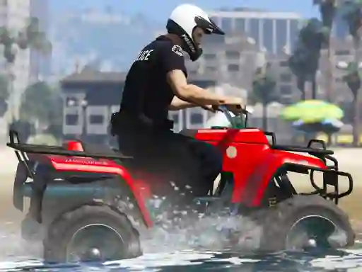 Jwèt Cartoon Atv Slide sou entènèt