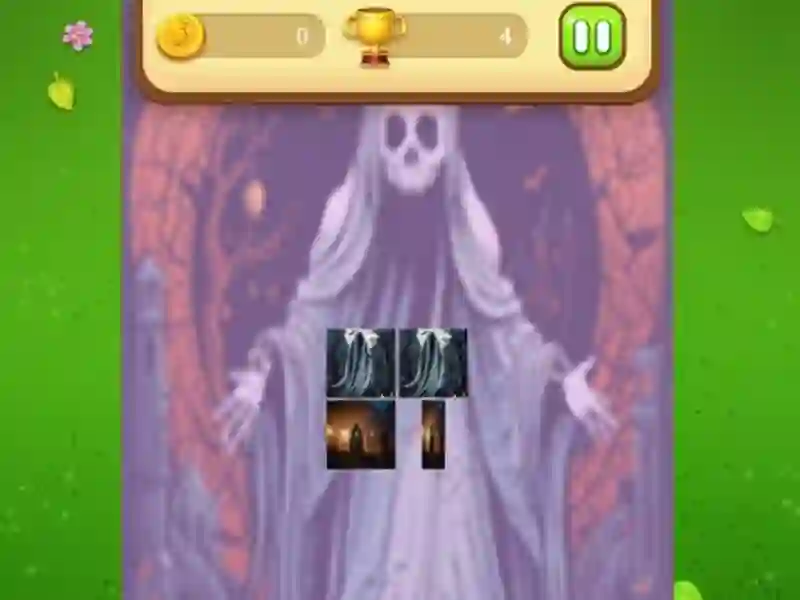 Jwèt Ghost Memory Match sou entènèt