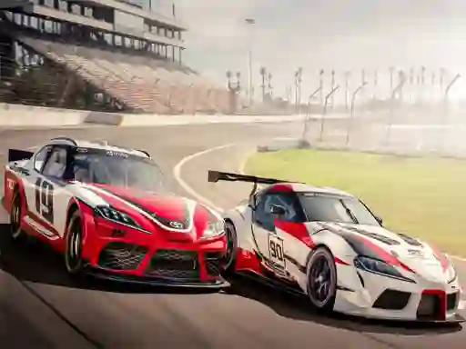 Jwèt Racing Cars Puzzle sou entènèt