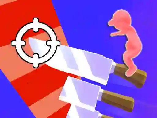 Jwèt Throw Knife 3D sou entènèt